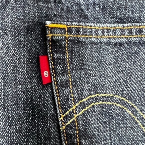 Levi’s 501 Denim Cut off High Rise Shorts Size 28 - Picture 6 of 7